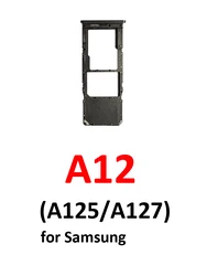 Dual - Color SIM Card Tray and Micro SD Slot Holder - Black and Blue (Black Single SIM)