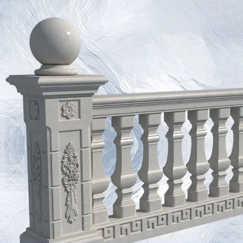 Square Roman Column Mold New Design Special Price Chinese Railing Balcony Guardrail Villa Courtyard Full Set Cement Products