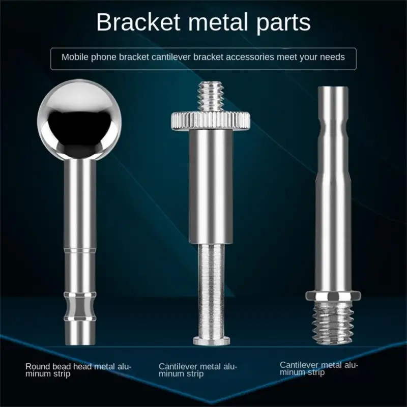 Metal 3/8 to 1/4 Adapter with Ball Head for Microphone Boom Arm Durable Replacement Screw Mount