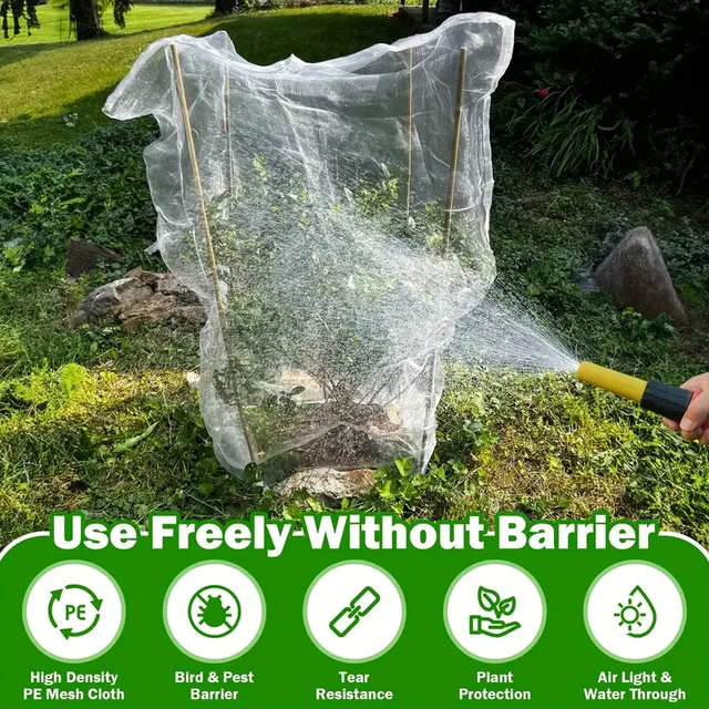 Nylon Plant Protection Netting Mesh Bag Cover for Fruit Vegetable Tree Strawberry Grapes Pest Control Anti-Bird Gardening Tools 5