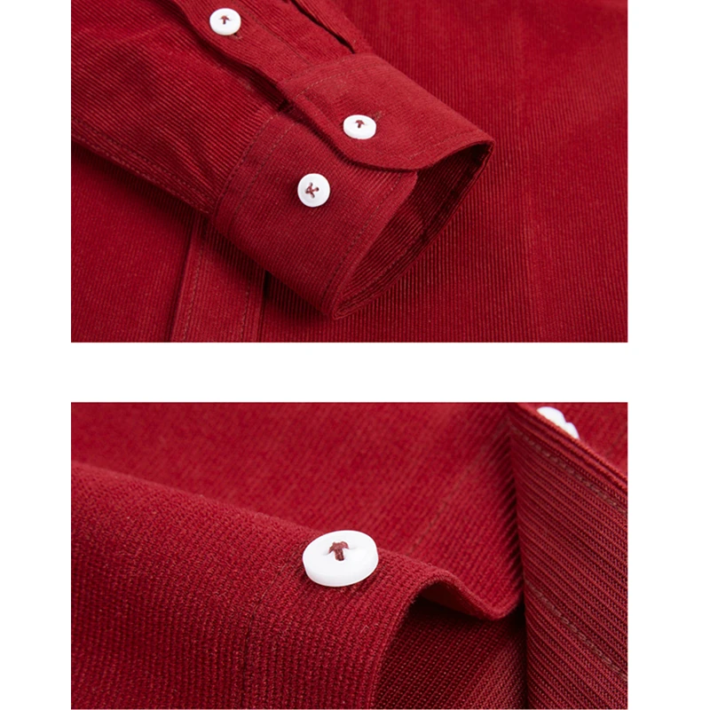 Spring and Autumn New Men's Long-sleeved Shirt Corduroy Fabric Shirts Single-breasted Button-down Collar Camisa Men Chemise 5XL dress shirts men casual shirts