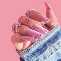 24pcs/Box Detachable Coffin False Nails Wearable French Ballerina Fake Nails Full Cover Nail Tips Press On Nails