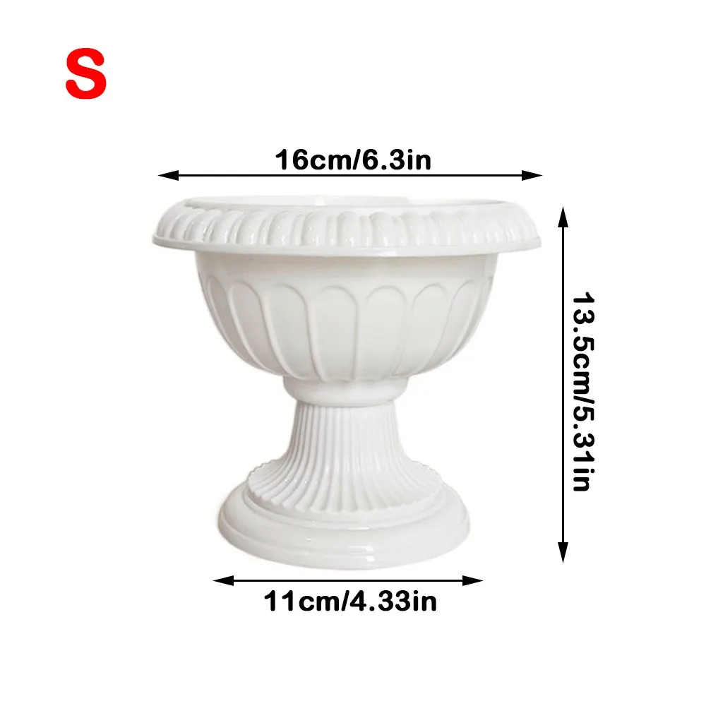Nordic Style Mini Plastic Pedestal Succulent Planter Pot