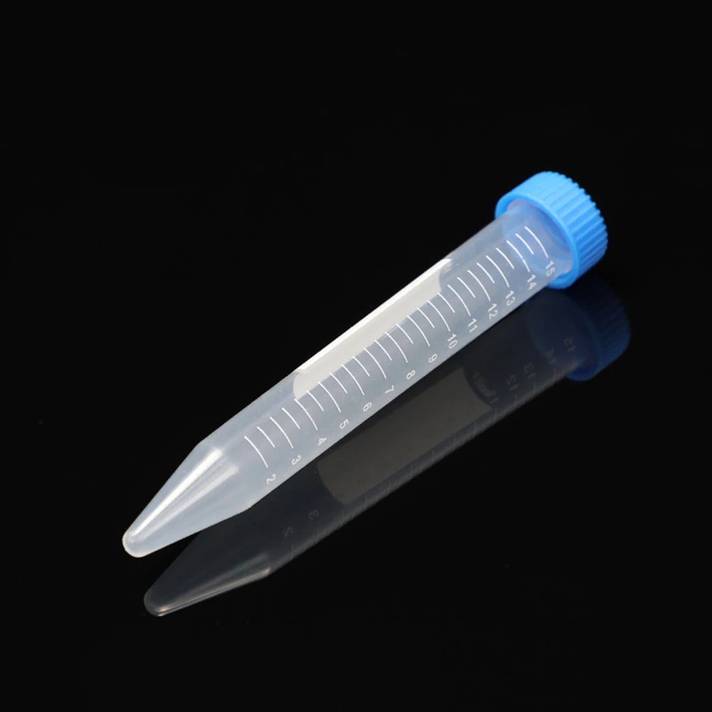 30pcs Centrifuge Tube 15ml Test Tube With Screw Caps Atomization Supply