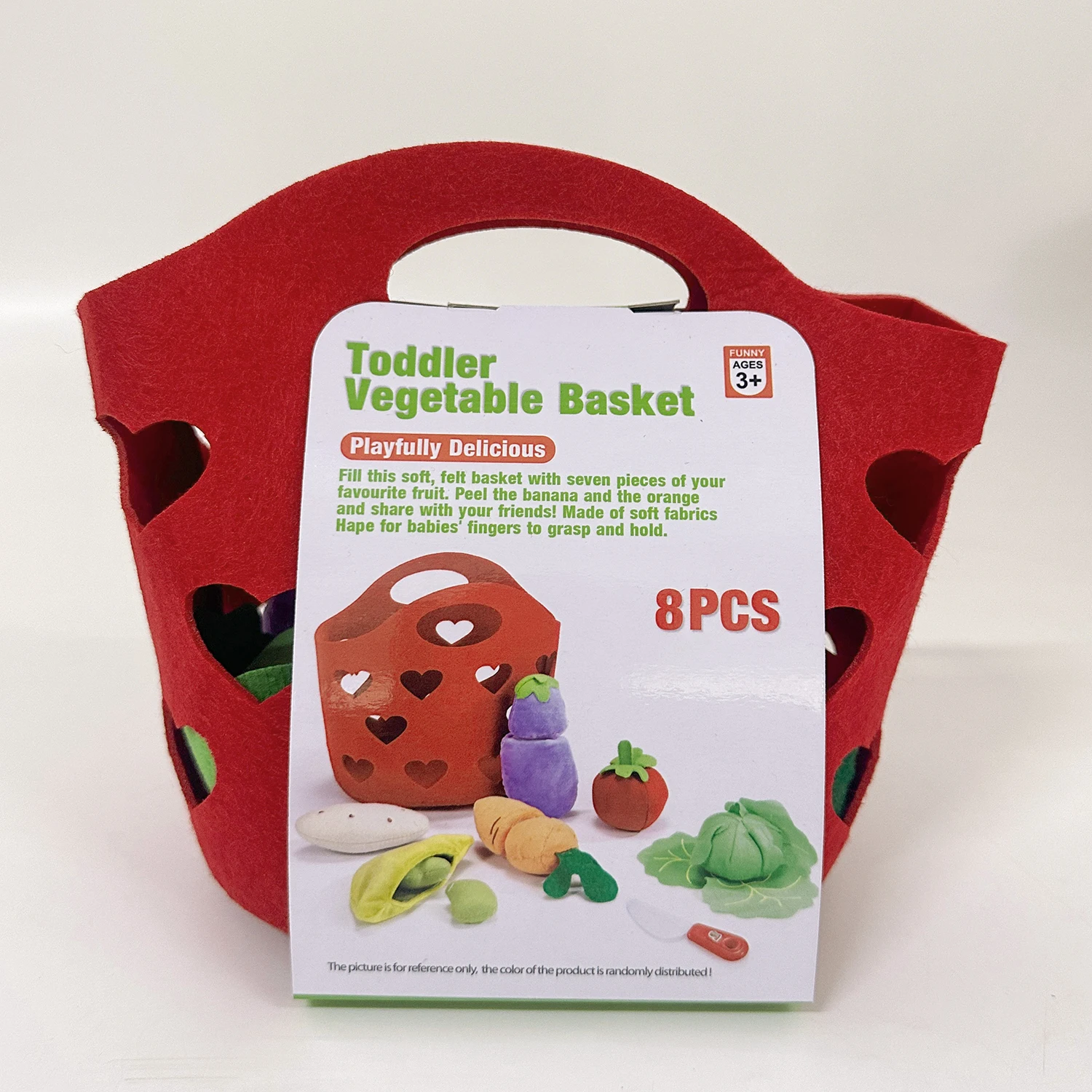 8pcs Felt Food vegetable basket Set Soft Felt cloth Fruits Pretend Play Toy Fruit Children Kitchen Role Playing Toys Gifts educational toys kitchen toys pretend kitchen toys pretend food toys