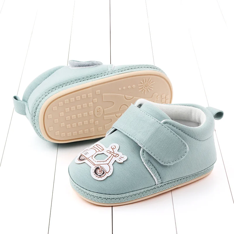 Baby Cute Casual Shoes Soft Cotton TPR Sole Anti-slip Spring and Autumn Baby Warm Soft Shoes 0-2 Year Boy Girl