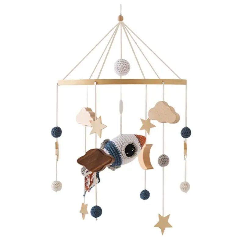 цена Mobile Wind Chime Wind Bell Soother Toy For Nursery Rotating Decorative Wind Chime Crib And Bed Bell For 0-3 Year Old Babies