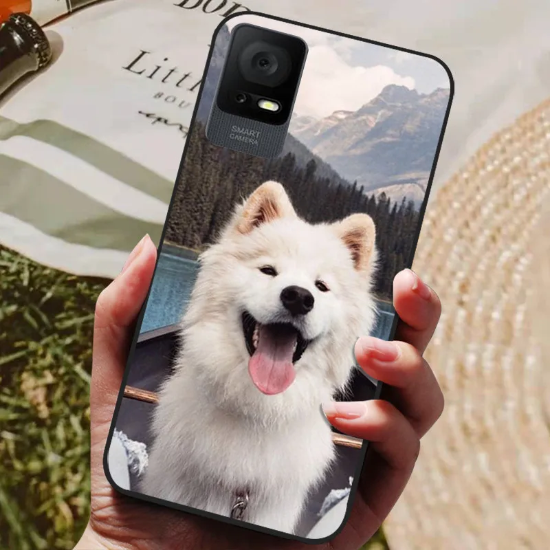 Black Silicone TPU Phone Cover with Soft Bumper Protection