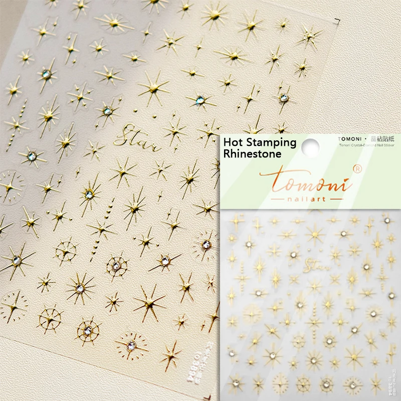 Elegant Starlight Glitter Rhinestone Nail Art Stickers