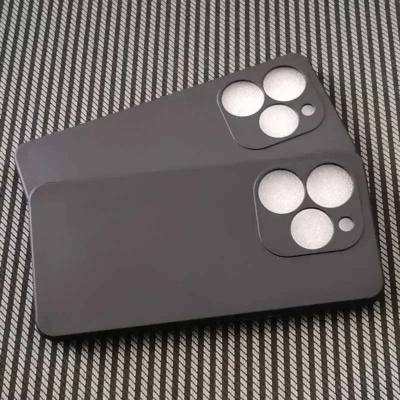 Matte Black Transparent Soft TPU Silicon Phone Case - Protective Shell Coque