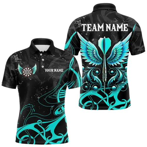 Fashion Darts Graphic Polo Shirt For Men Custom Name Lapel Button 3D Printed Polo Shirts Trend Oversized Loose Kids Sports Tees - Image 4