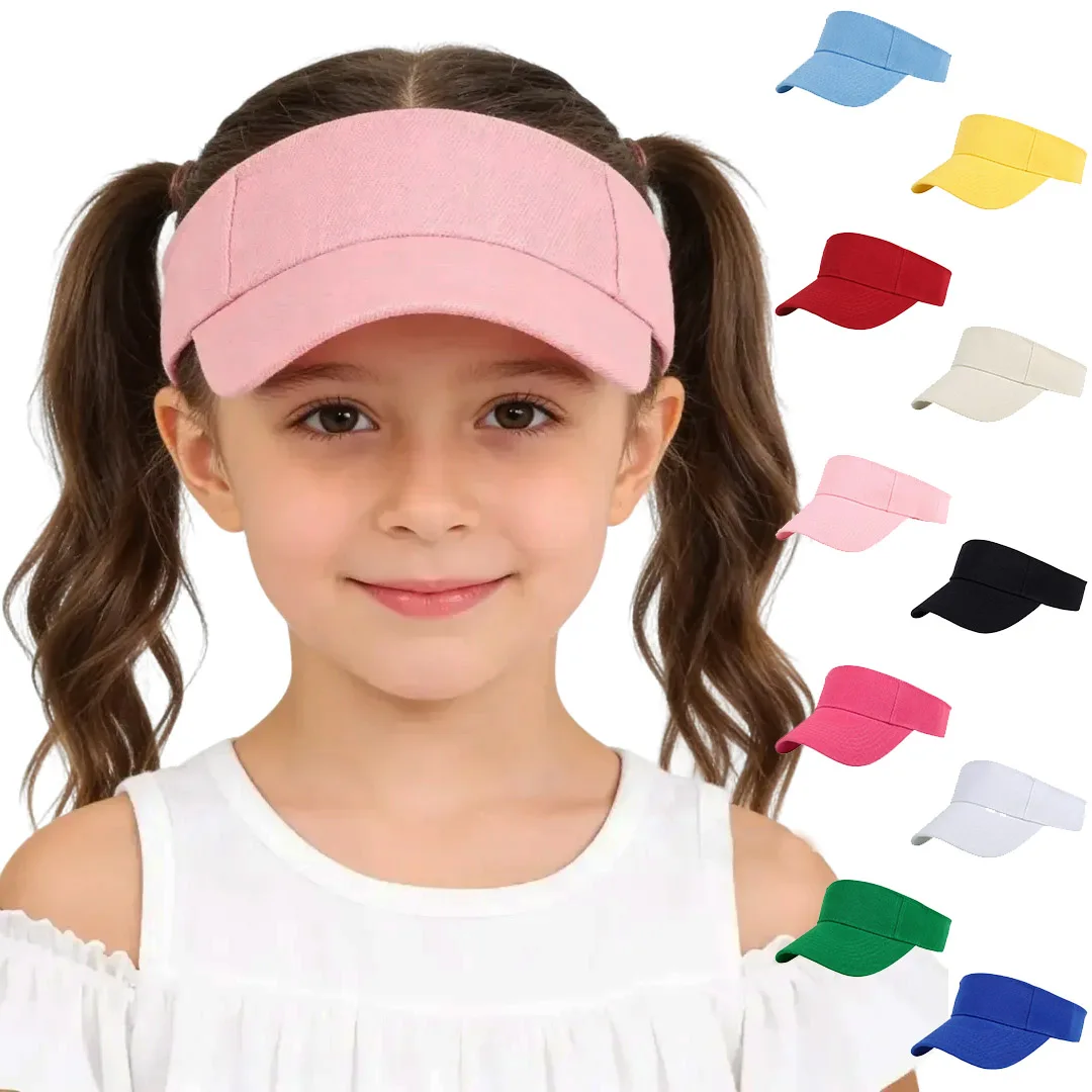 Children's Hat for Outdoor Running and Sports Fashion Sun Hat Kids Baseball Cap Boys Girls Casual Solid-Color Visor Caps 1