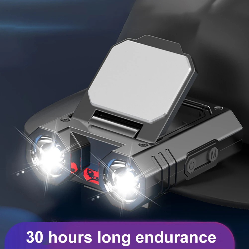 Description Picture 5 of itemXPE LED Hat Clip Light Type-C USB Charging 1500mAh Mini Headlamp 5 Modes IPX4 Stepless Dimming Power Display for Fishing Camping