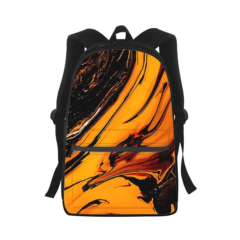 Texture veins Colorful Men Women Backpack 3D Print Fashion Student School Bag Laptop Backpack Kids Travel Shoulder Bag