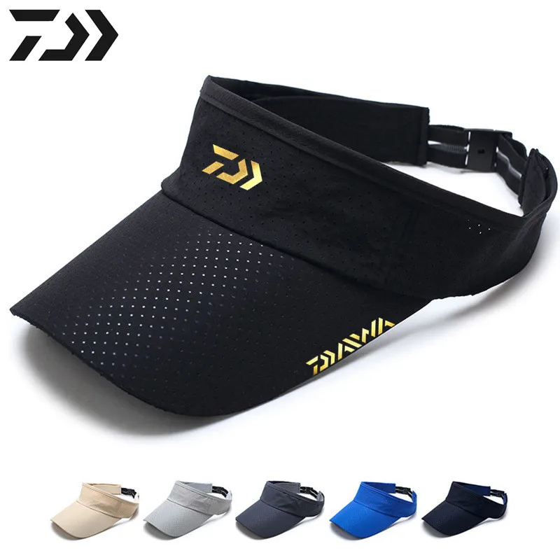 Daiwa Fishing Hat Male Summer Midpoint Quick drying Sun Hat Travel Shade Empty Top Fishing Cap