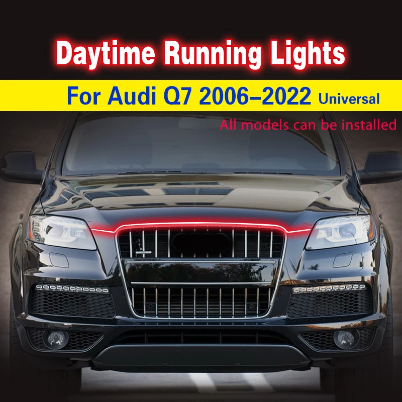 1pcs For Audi Q7 20062022 Universal Auto 12v Led Drl Waterproof