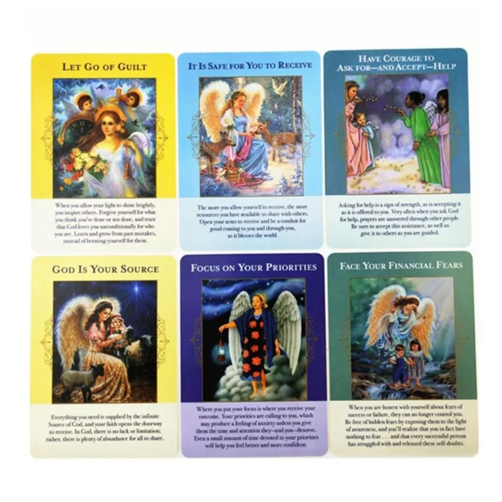 Angels Of Abundance Oracle Cards Full English 44 Cards Deck Tarot Mysterious Divination Family Friend Party Board Game 4