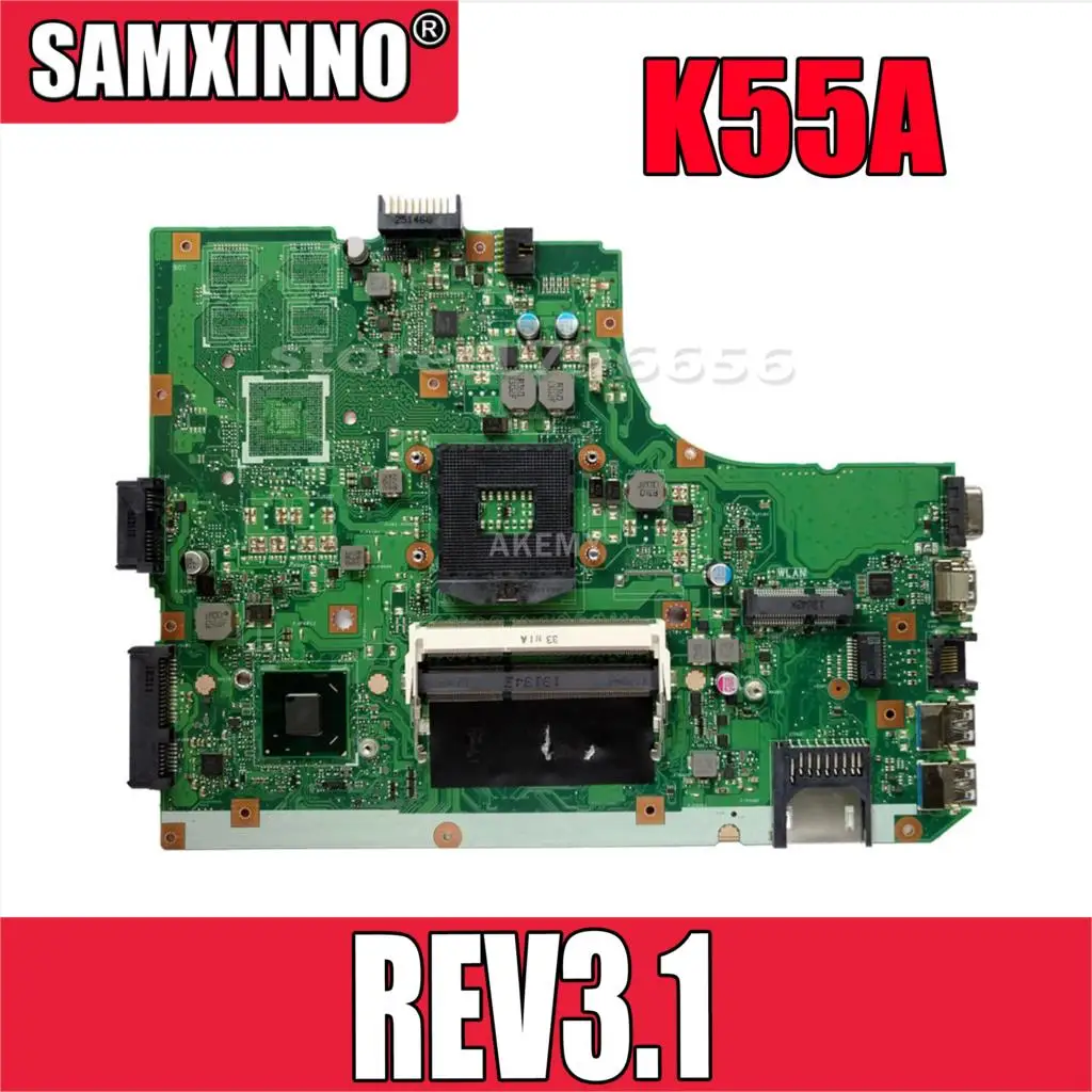 Материнская плата K55VD REV3.1 RAM для ноутбука Asus K55A материнская системная тест