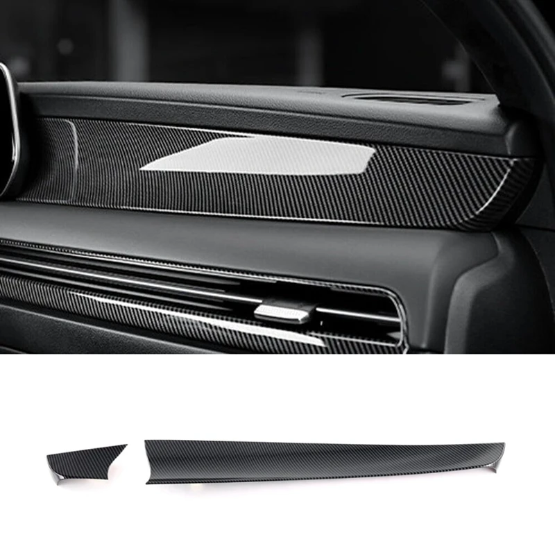 

For Hyundai Palisade 2022 2023 Car Control Dashboard Panel Decor Cover Trim Sticker Accessories ABS Carbon Fiber