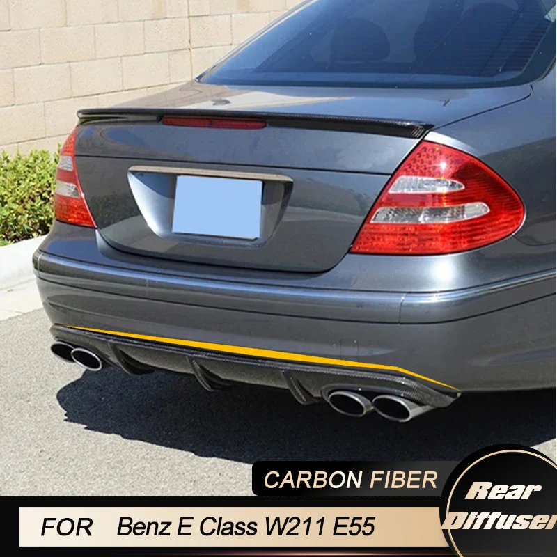 Rear Bumper Diffuser Lip for Mercedes Benz E Class W211 E55 AMG Sedan