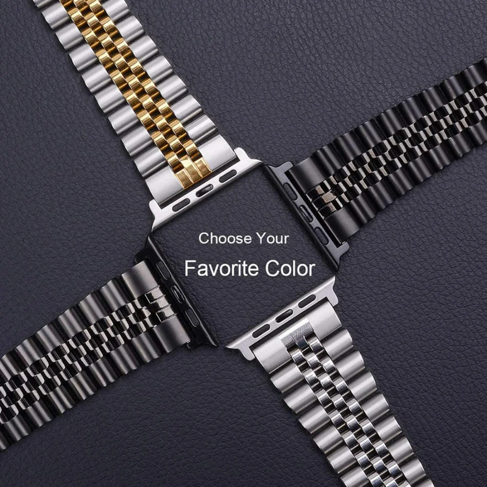 รูปสินค้า สายสแตนเลสสำหรับ Apple Watch และ IWatch ขนาด 38-49 มม.