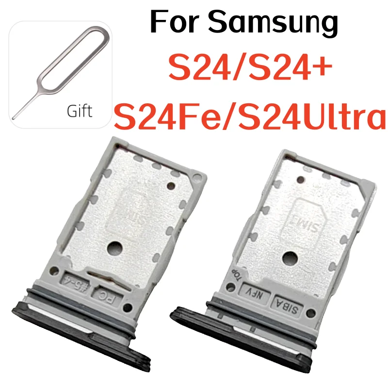 Dual Slot SIM Card Tray Drawer Holder Replacement for Samsung Galaxy S24 Series