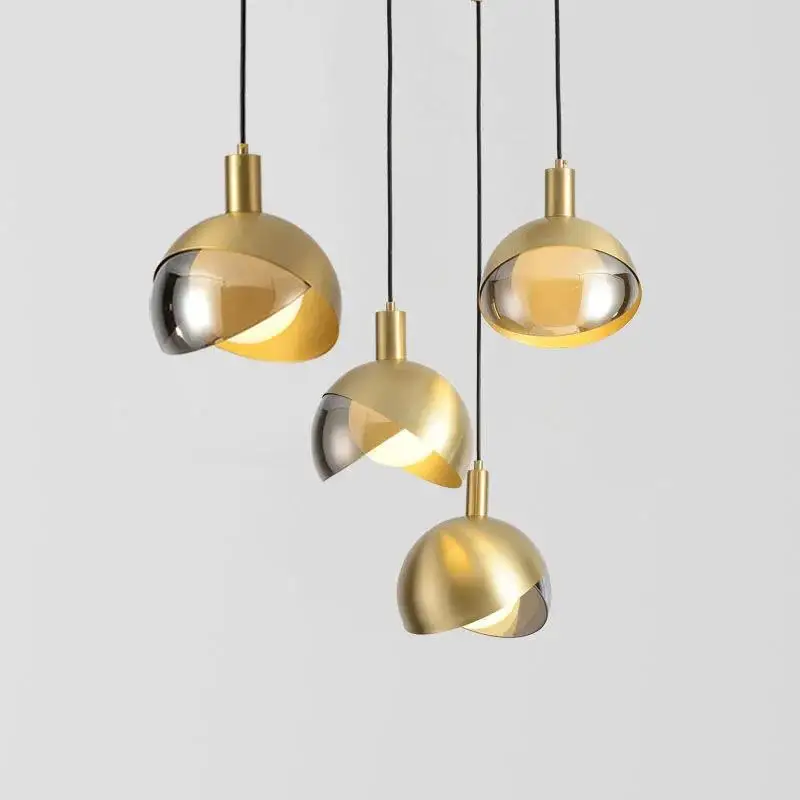 

Nordic Metal Small Chandelier Simple Luxurious Restaurant, Living Room Glass Chandelier Coffee Shop, Bedroom, Bedside Chandelier