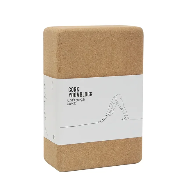 369 High-density Cork Yoga Block For Beginners Leg Pressure Dance Block 22.5*15*7.5cm