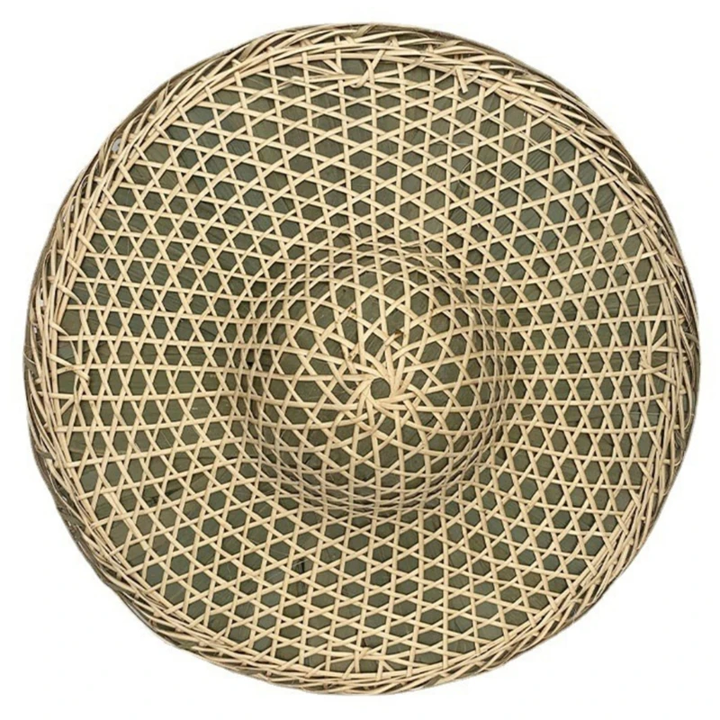 

Traditional Chinese Bamboo Fishing Hat Outdoor Sunproof Hat for Teens Dropship