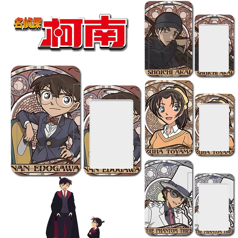 Nuovo Detective Conan Card Holder Anime E Manga Circostante Campus Student Id Card Protector Fashion Subway Bus Card Holder