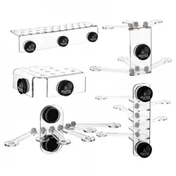 Marine Sources Aquarium Acrylic Magnetic Coral Frag Racks Plug Holder Bracket for 15mm Glass Thickness