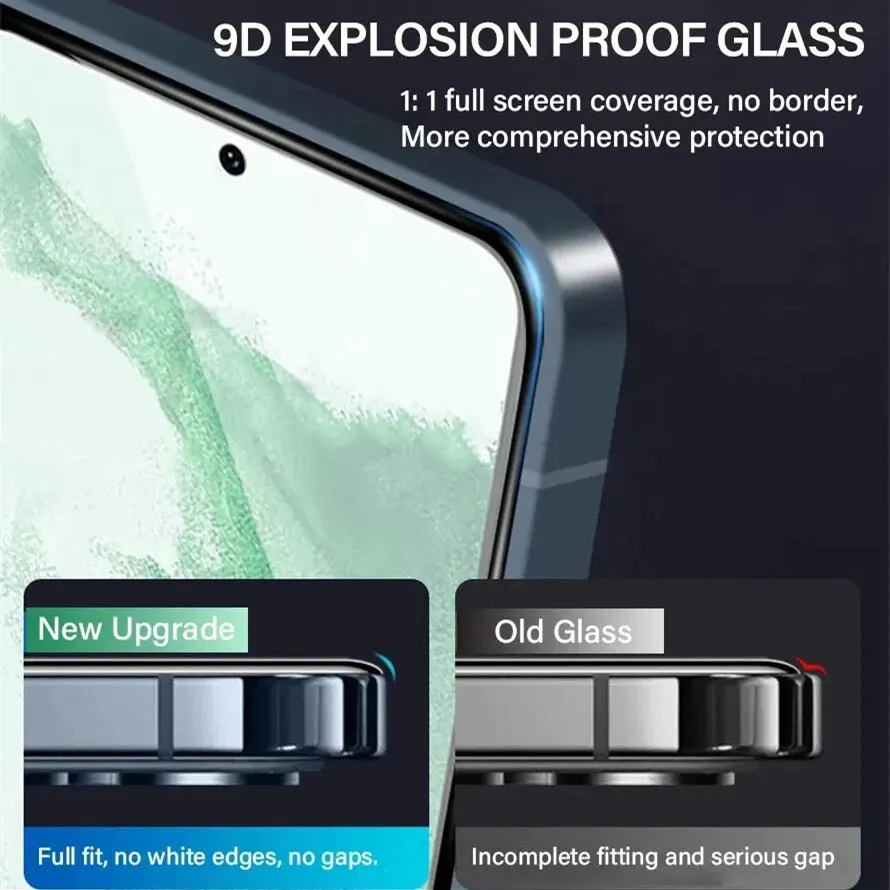 Fingerprint Unlocking Tempered Glass Screen Protectors - 2 Pack
