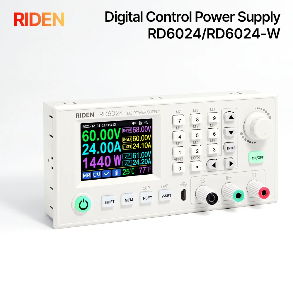 RIDEN RD6024 RD6024W 60V 24A USB WiFi DC DC adjustable Step Down ...