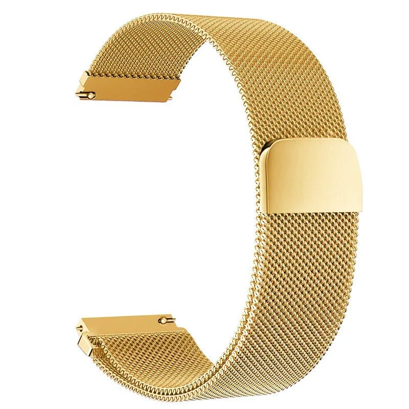 Milanese Stainless Steel Magnetic Watch Band - Adjustable Metal Strap Bracelet