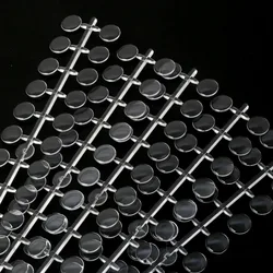 Transparent Round False Nail Display & Swatch Card for Nail Art Practice - 120 Tips (120TIPS)