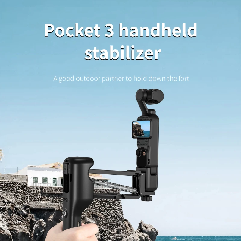 STARTRC 2-in-1 Handheld Stabilizer & Protective Case Replacement for DJI OSMO Pocket 3 Accessories Shock-proof