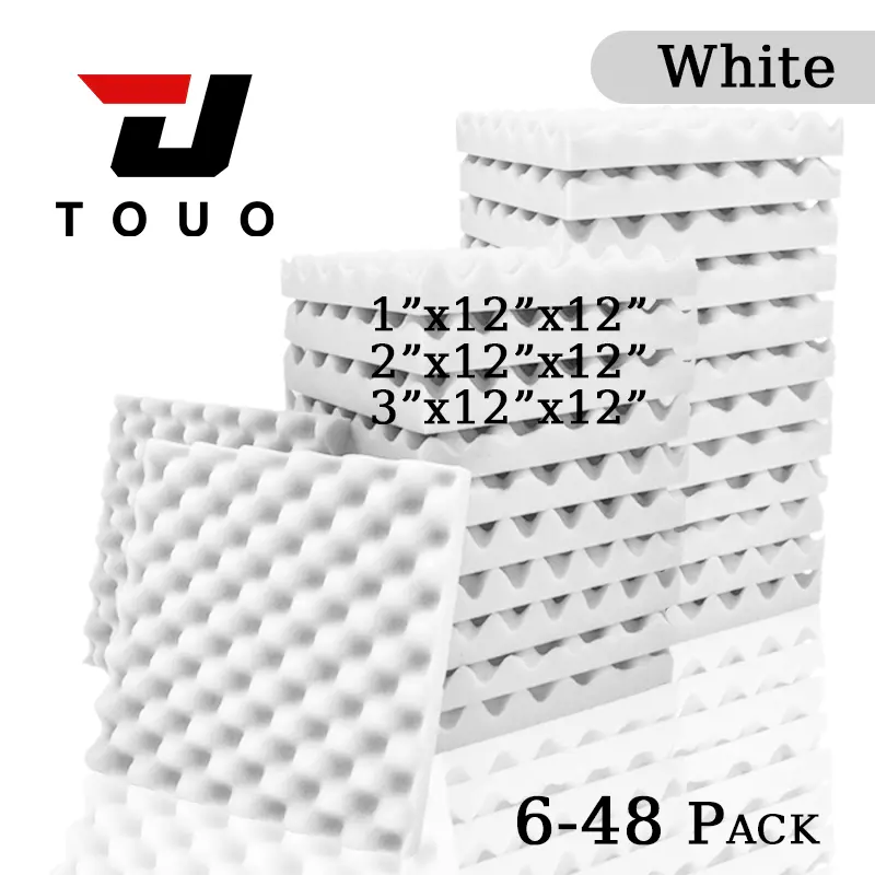 TOUO Acoustic Foam Fireproof Soundproofing Sponge 6/12/24/48 Pcs Egg Crate Soundproof Foam Studio Home Sound-absorbing - Image 12
