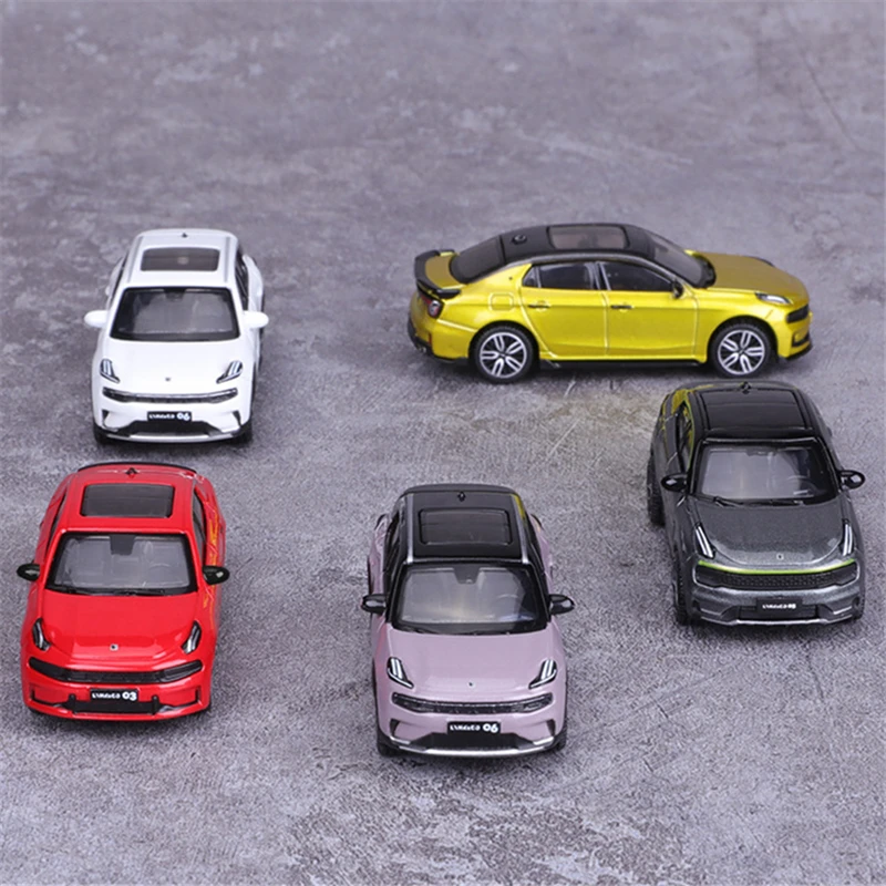 Bburago 1:64 Lynk & Co 01 02 03 + 05 06 Alloy Car Model Car Metal Simulation Metal Miniature Scale Vehicles Car Model Collection 6
