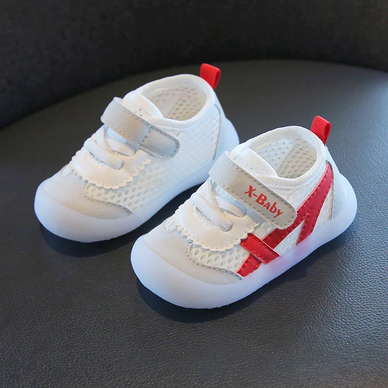 Baby Boys Girls Breathable Mesh Baby Walking Shoes Jelly Soft Bottom Casual Shoes 3