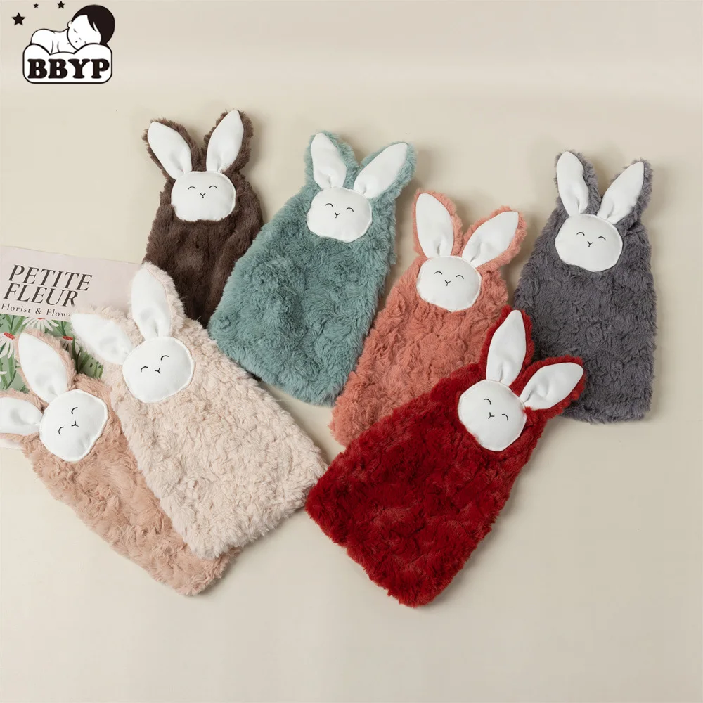 

Embroidery Baby Soother Appease Towel Bib Soft Animal Rabbit Doll Teether Infants Comfort Sleeping Nursing Cuddling Blanket Toys