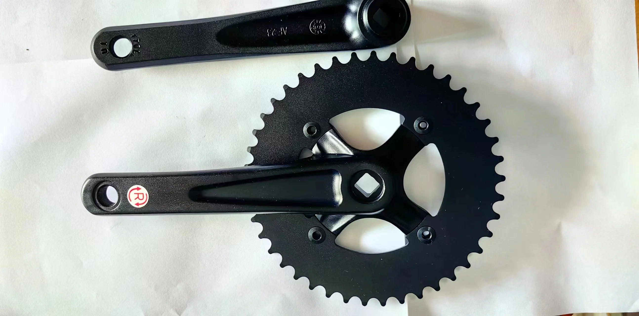 

Шатун с фиксированной передачей 42T, шатунное кольцо, Трековый велосипед 170 мм, Односкоростной шатун для велосипеда, изготовлен из сплава