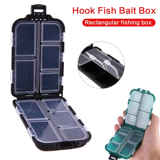 10 Compartment Mini Storage Case Flying Fishing Tackle Box Fishing Spoon  Hook Bait Storage Box Fishing Accessories - AliExpress