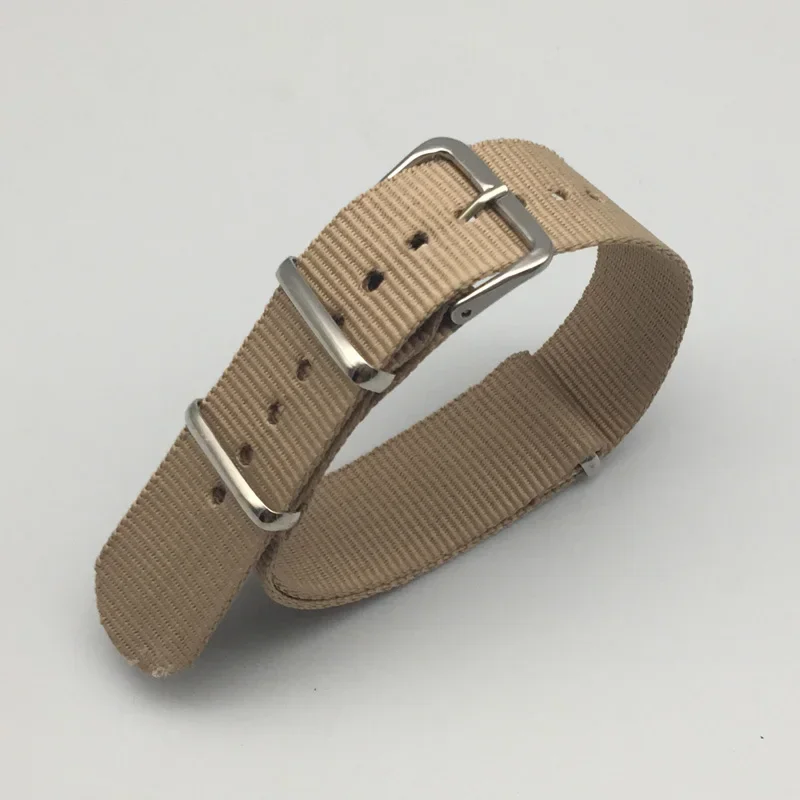 Durable Nylon Canvas Sports Watch Strap with Buckle