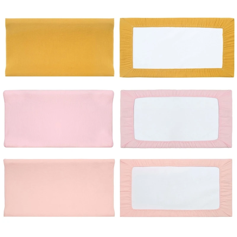 Unisex Baby Soft Stretchy Diaper Changing Muslin Pad Breathable Newborn Baby Changing Table Cover For Nursery A2UB diaper changing pad,diaper changing mat
