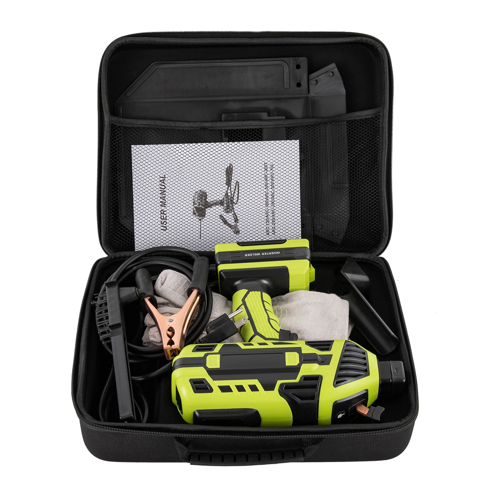 4600W Welding Machine Upgraded Handheld ARC Welder Gun 6 Variable Current Adjustment Green 3/32" - 1/8" Welding Rods 3