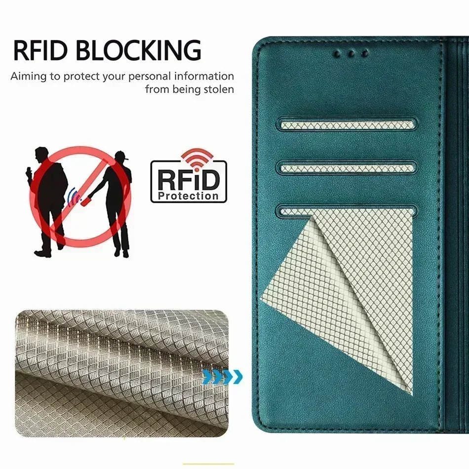 Honeycomb Wallet Phone Cover - Stylish Protective Case