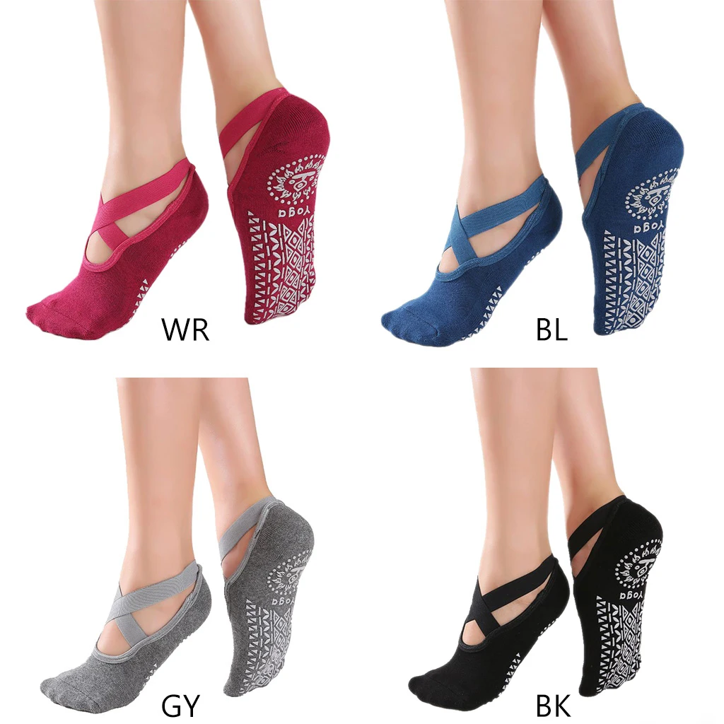 

Women Yoga Socks Silicone Pilates Barre Socks Fitness Sport Sock Sports Dance Slippers With Grips For Women Girls