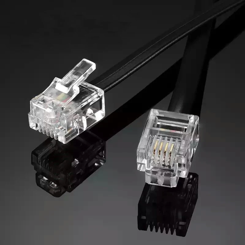 6P6C Telephone Cable Pure Copper 6 Core 6P6C RJ11 RJ12 for Telephone ...