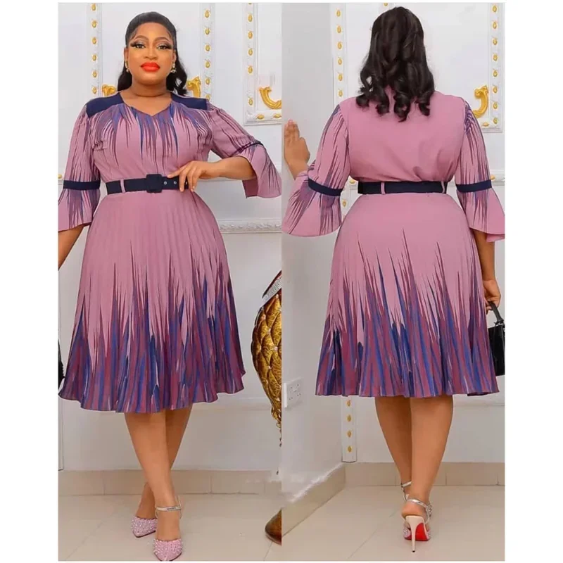 

Elegant African Dresses for Women Spring Summer Africa Clothing Office Lady Party Slim Dress Dashiki Ankara Outfits Robe