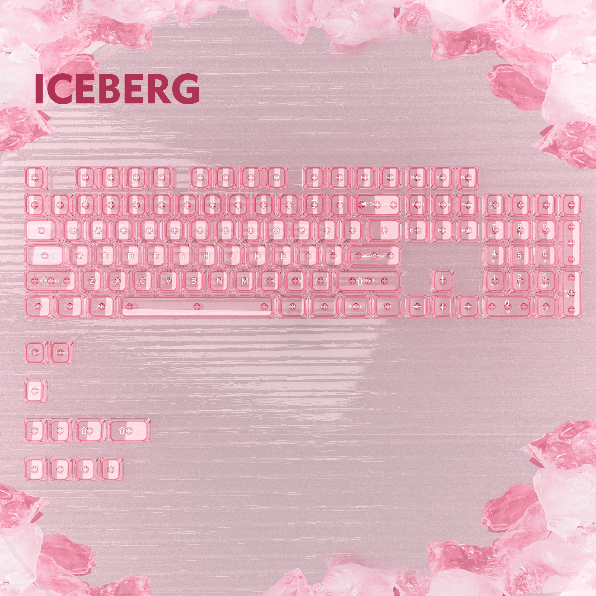 Keycap display transparant - 9 keycaps